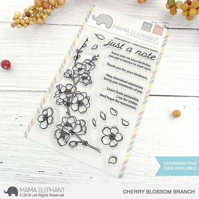 Mama Elephant Clear Stamps - Cherry Blossom Branch